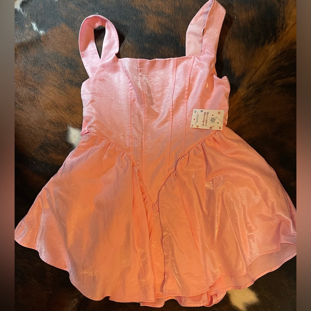 Pink shimmer dress